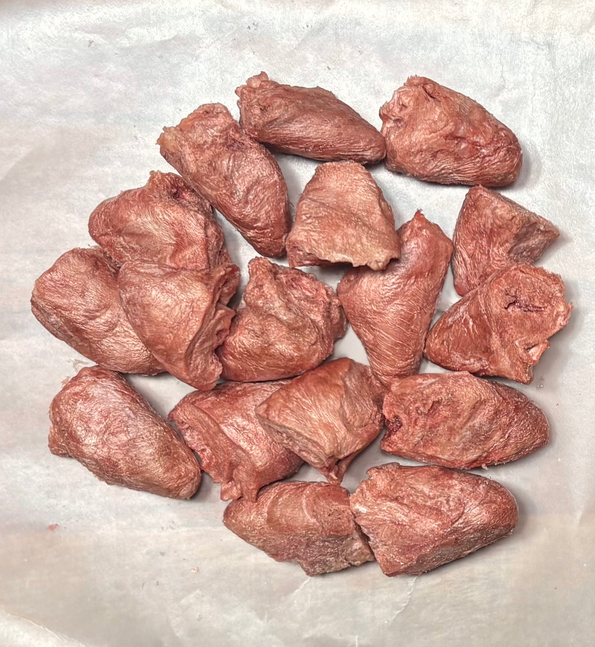 Freeze Dried Raw Chicken Hearts - 3 oz Bag