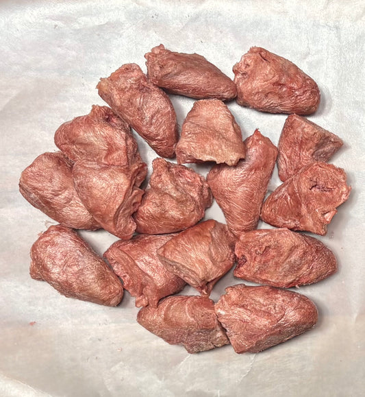Freeze Dried Raw Chicken Hearts - 3 oz Bag